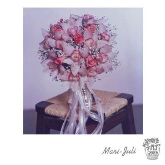Imagen de  Ref.FMJ0064.Ramo de Novia Bouquet en tonos rosas y rosados .