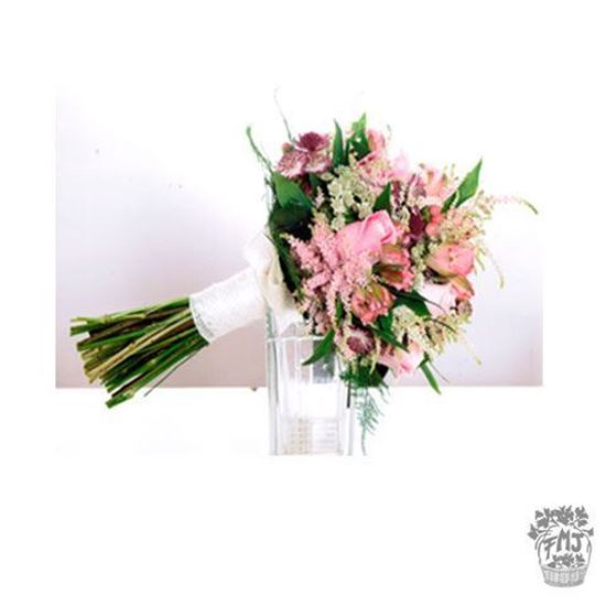 Imagen de  Ref.FMJ0109.Ramo de Novia Bouquet en tonos rosas y rosados .