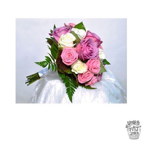 Imagen de  Ref.FMJ0110.Ramo de Novia Bouquet en tonos rosas y rosados .