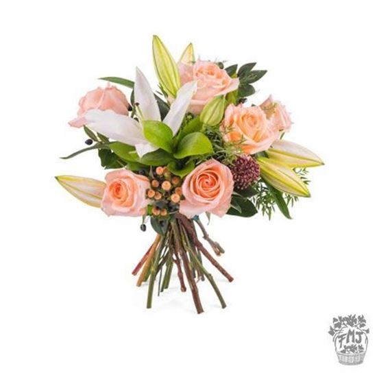Imagen de Ref.FMJ0126. Ramo de rosas y lilium.