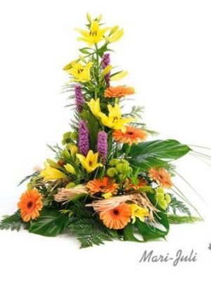 Ref.FMJ1004.Centro de flor variada.