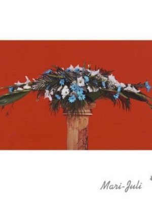 Ref.FMJ0076.Centro para Asientos Traseros en tonos blancos y azules.