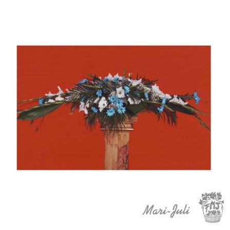 Ref.FMJ0076.Centro para Asientos Traseros en tonos blancos y azules.