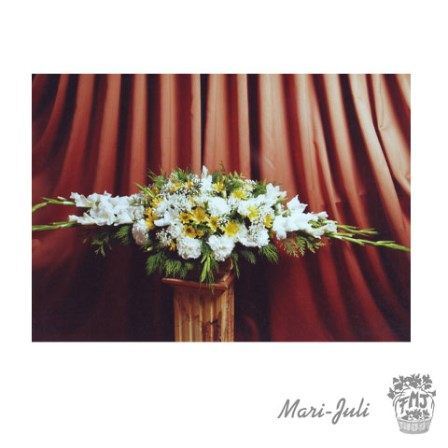 Ref.FMJ0027.Centro para Asientos Traseros en tonos verdes, blancos y amarillos.