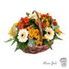 Ref.F0037.Cesta de flores primaverales Madeira.