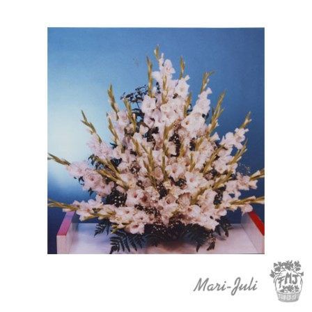 Ref.FMJ0025.Decoración de Iglesias con tonos verdes y blancos.