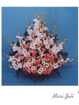 Ref.FMJ0080.Decoración de Iglesias en tonos rosas y rojos.