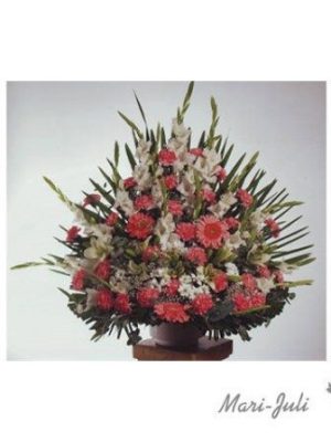 Ref.FMJ0081.Decoración de Iglesias en tonos verdes, blancos y rojos