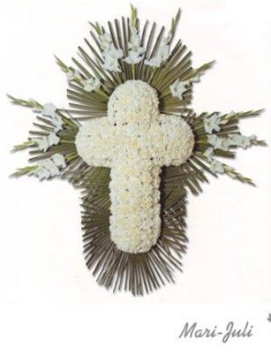 Ref.FMJ0030.Cruz Funeraria Blanca.