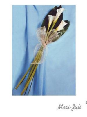 Ref.FMJ0048.Ramo de Novia Calas en tonos blancos.