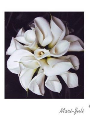 Ref.FMJ0053.Ramo de Novia Calas en tonos blancos.