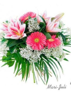 Ref.FMJ1003.Ramo de Gerberas y Ilium