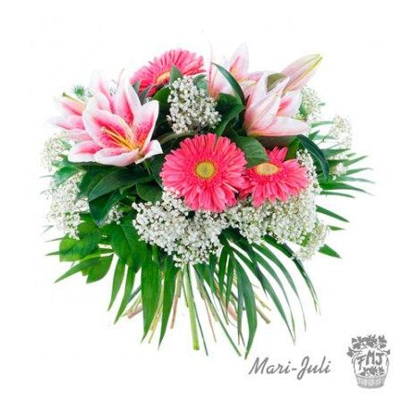 Ref.FMJ1003.Ramo de Gerberas y Ilium