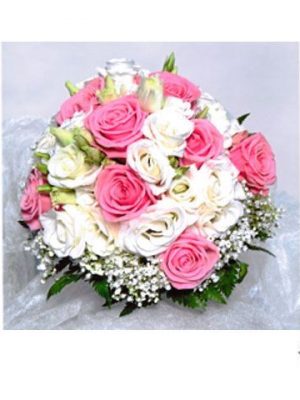 Ref.FMJ0108.Ramo de Novia Bouquet en tonos rosas y rosados.