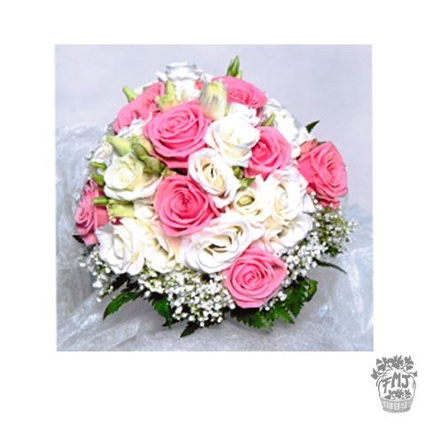 Ref.FMJ0108.Ramo de Novia Bouquet en tonos rosas y rosados.