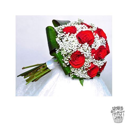 FMJ0112.Ramo de Novia Bouquet en tonos rosas y rosados.