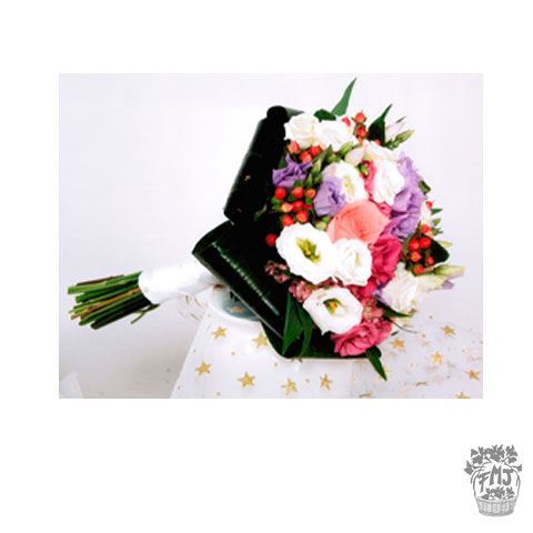 FMJ0116.Ramo de Novia Bouquet en tonos rosas y rosados.