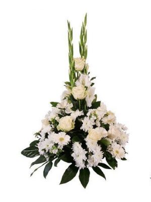 FMJ0122.Centro redondo tonos blancos.