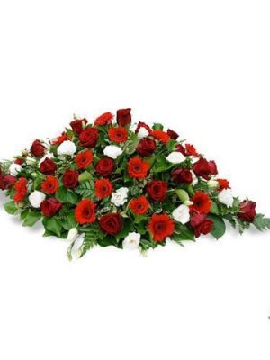 FMJ0123.Almohadón tonos blancos y rojos