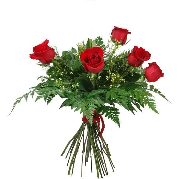 0000272_reffmj00100ramo-5-rosas-rojas-de-tallo-70-cm Ref.FMJ00100.Ramo 5 Rosas Rojas de tallo 70 cm