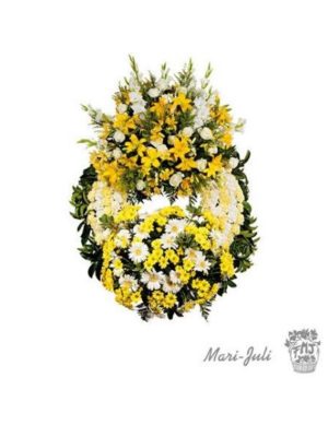 FMJ0122.Centro redondo tonos blancos.