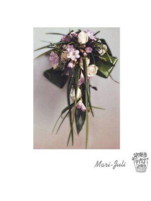 FMJ0109.Ramo de Novia Bouquet en tonos rosas y rosados.